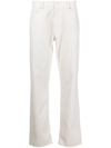 Officine Generale James Corduroy Straight-leg Trousers In Neutrals