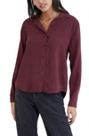 Bella Dahl Classic Button-up Shirt In Wildberry