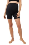 A Pea In The Pod Brrr Seamless Maternity Biker Shorts In Black