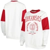 GAMEDAY COUTURE GAMEDAY COUTURE WHITE ARKANSAS RAZORBACKS IT'S A VIBE DOLMAN PULLOVER SWEATSHIRT