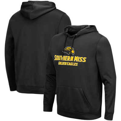 Colosseum Black Southern Miss Golden Eagles Lantern Pullover Hoodie