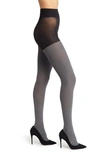 Nordstrom Opaque Control Top Tights In Dark Charcoal