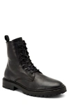Allsaints Tobias Plain Toe Boot In Black Leather
