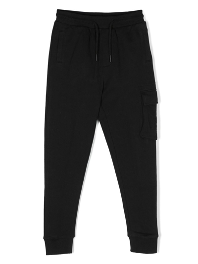 Calvin Klein Kids' Cargo-pocket Track Pants In Black
