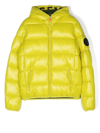 Save The Duck Logo-patch Padded Jacket In Green