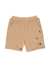 Mostly Heard Rarely Seen 8-bit Louis Paint-splatter Shorts In Brown