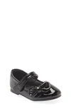 Dream Pairs Kids' Angel Crystal Bow Mary Jane In Black