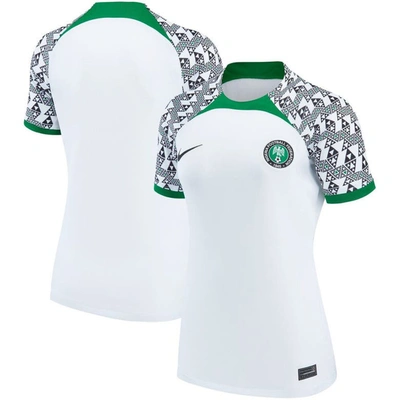 Nike Nigeria 2022/23 Stadium Away  Women's Dri-fit Soccer Jersey In White