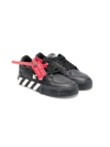 Off-white Vulcanized Sneakers In Black