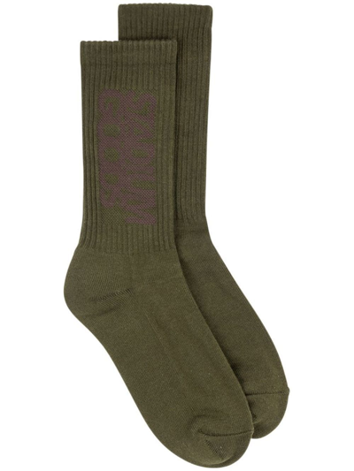 Stadium Goods Logo Crew Socks In Green