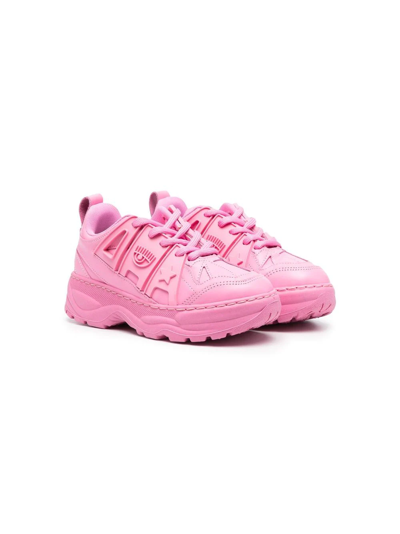 Chiara Ferragni Kids' Sneakers Eye Fly Sneaker In Pink