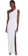 VICTOR GLEMAUD ONE SHOULDER ROUCHED DRESS