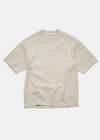 Acne Studios Logo T-shirt In Oyster Grey