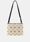 BAO BAO ISSEY MIYAKE BAO BAO ISSEY MIYAKE CREAM LUCENT ONE TONE CROSSBODY BAG