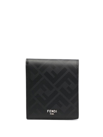 Fendi Portafoglio Logo In Black