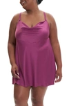 Rya Collection Plus Size Heavenly Cowl-neck Chemise In Berry