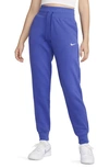 Nike Sportswear Phoenix Fleece Sweatpants In Lapis/ Sail