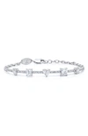 Mindi Mond Fancy Cut Diamond Bracelet In 18k Wg