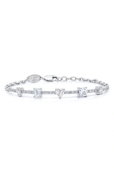 Mindi Mond Fancy Cut Diamond Bracelet In 18k Wg
