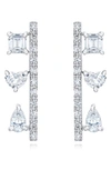 Mindi Mond Diamond Bar Drop Earrings In 18k Wg