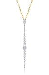 MINDI MOND MINDI MOND DIAMOND BAR PENDANT NECKLACE