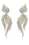 Mindi Mond Fire & Ice Diamond Drop Earrings In Dia/ 18k Yg