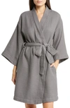 Nordstrom Everyday Waffle Robe In Grey Pearl
