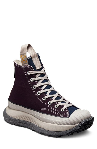 Converse Chuck 70 At-cx Hi Trainer In Black Cherry + Papyrus + Obsidian