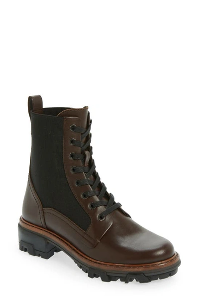 Rag & Bone Shiloh Combat Boot In Espresso Leather