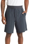 Alo Yoga Elastic Waistband Repetition Shorts In Anthracite