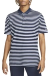 Nike Men's Dri-fit Victory Striped Golf Polo In Blue