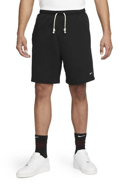 Nike Men's Standard Issue Dri-fit 8" Basketball Shorts In Black/pale Ivory