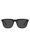 Burberry 54mm Rectangular Sunglasses In Dark Grey