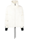 Moncler Woman White Cluses Short Down Jacket In White