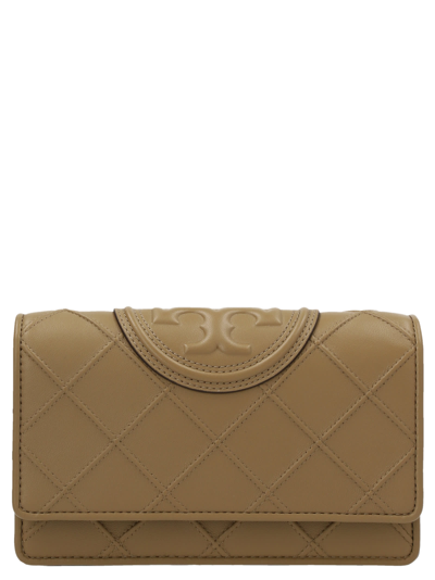 Tory Burch Fleming Wallet In Brown