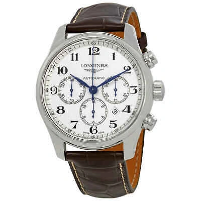 Pre-owned Longines Master Collection Chronograph Automatic White Dial Men's Watch