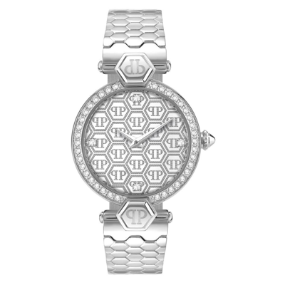 Pre-owned Philipp Plein Women's Watch Analog Quartz Couture Pweaa0421 Stainless Steel
