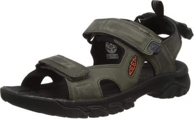 Pre-owned Keen Men's Targhee 3 Open Toe Hiking Sport Sandal In Grey/black