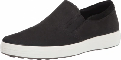 Pre-owned Ecco Men's Soft 7 Slip On 2.0 Sneaker In Black/black