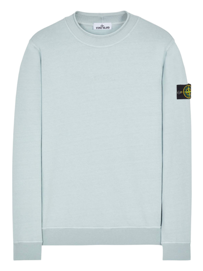 Stone Island Crewneck Sweatshirt Pearl Grey In Pearl