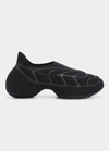Givenchy Tk-360 + Mesh Sneakers In Black