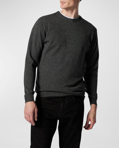 Rodd & Gunn Men's Queenstown Optim Wool-cashmere Sweater In Coal