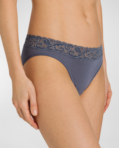 Hanro Moments High-cut Briefs In Pigeon