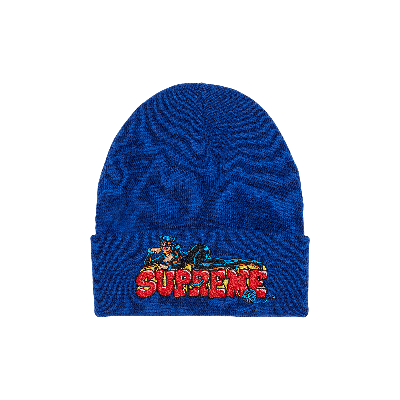 Pre-owned Supreme Catwoman Beanie 'royal' In Blue
