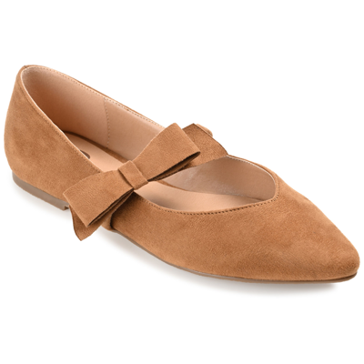 Journee Collection Collection Women's Aizlynn Flat In Brown