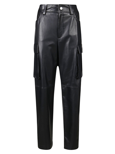 Giuseppe Di Morabito Cargo-pocket Leather Trousers In Black