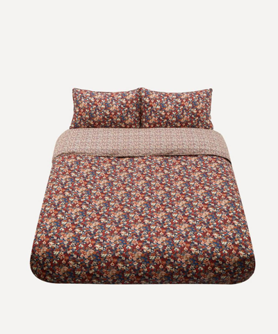 Coco & Wolf Thorpe And Wiltshire Bud Super King Duvet Cover Set In Brown
