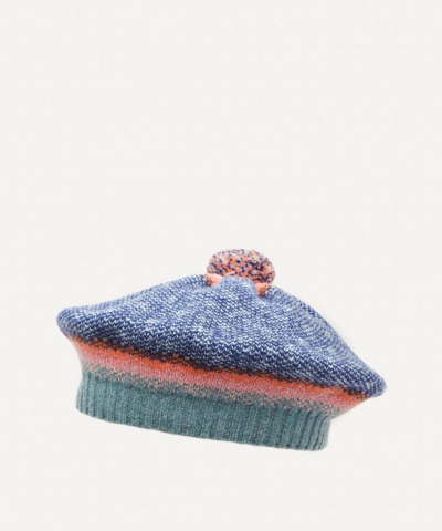 Quinton Chadwick Wool Tweed Beret In Multi-coloured
