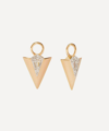 ANNOUSHKA 18CT GOLD FLIGHT ARROW DIAMOND EARRING DROPS