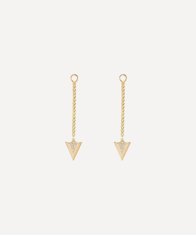 Annoushka Yellow Gold And Diamond Flight Arrow Earring Drops